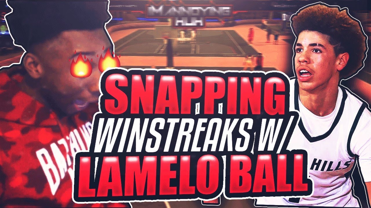 ENDING A MYPARK WINNING STREAK WITH LAMELO BALL! *NOT CLICKBAIT* @MELOD1P NBA 2K17