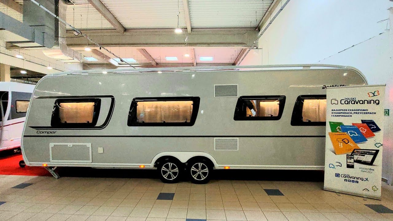 Nasz faworyt! Ciekawe czy Toyota Proace Verso dałaby radę? Przyczepa Dethleffs Camper 730 FKR