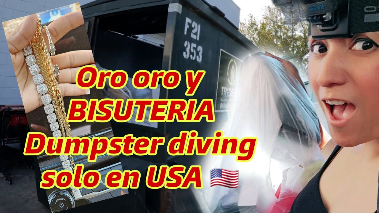 ORO Y BISUTERIA Dumpster diving COSAS que TIRAN Las tiendas de Estados Unidos  GRATIS