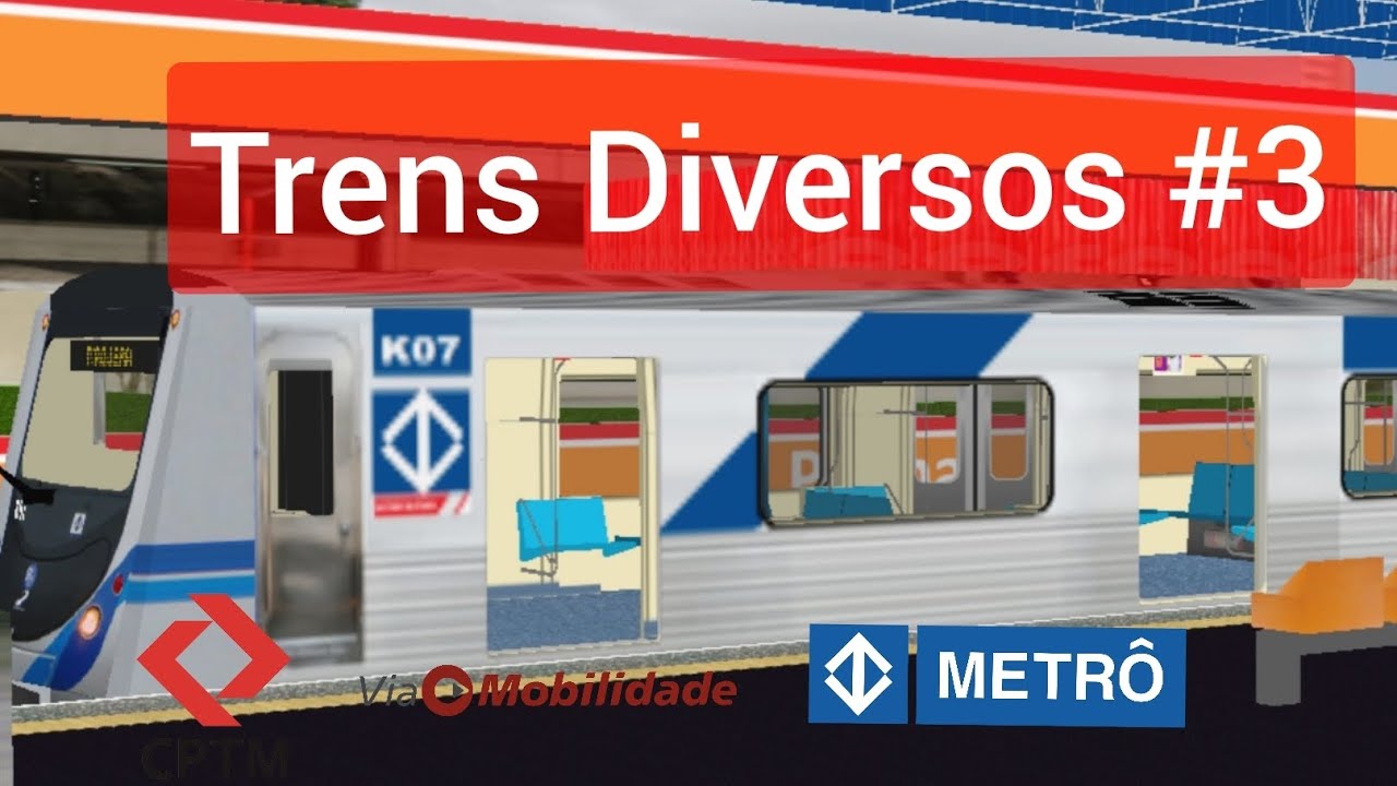 HMMSIM-2: TRENS DIVERSOS EM LINHAS DIVERSAS #3 HD