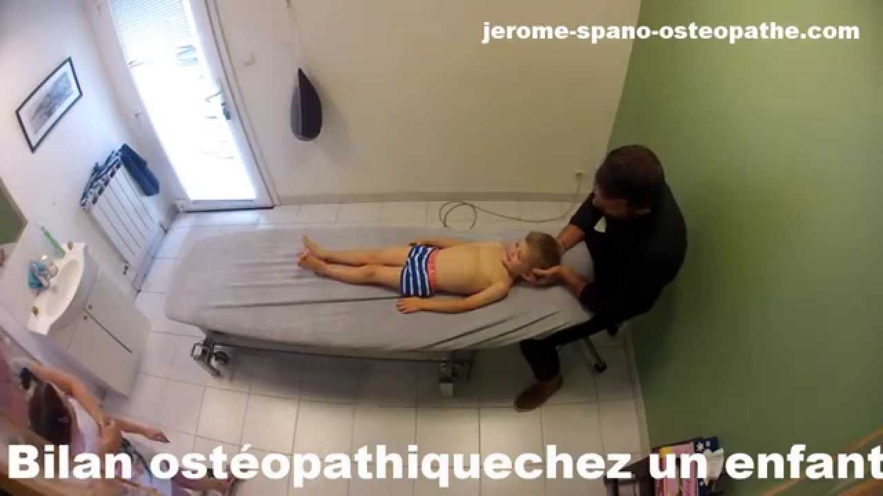 Bilan ostéopathique chez l'enfant