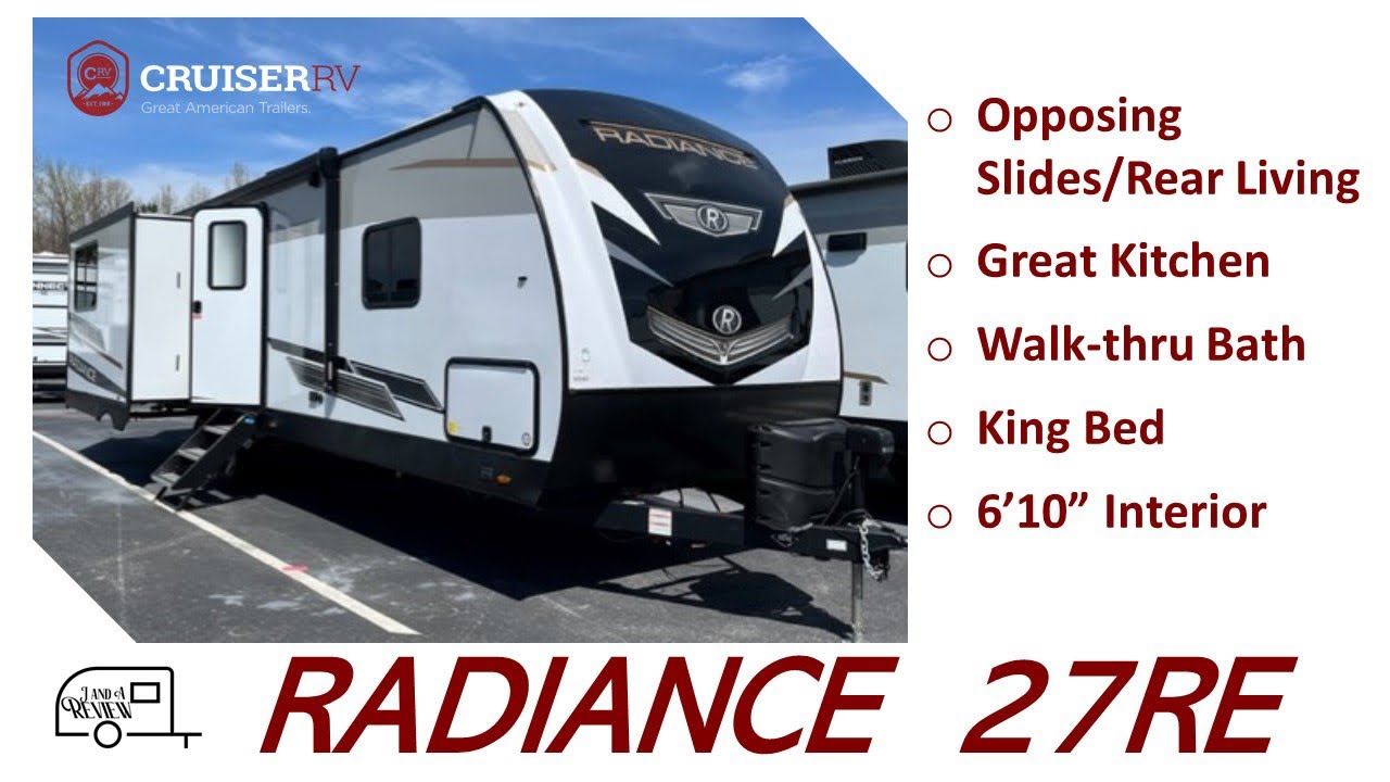 WOW What a Floorplan! 2023 CruiserRV Radiance 27RE￼