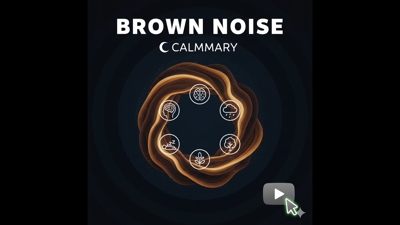 🤎 Brown Noise Nature Sound (6 Hours) 🌙 Deep Sleep, Focus & Relaxation | CalmMary 🌿