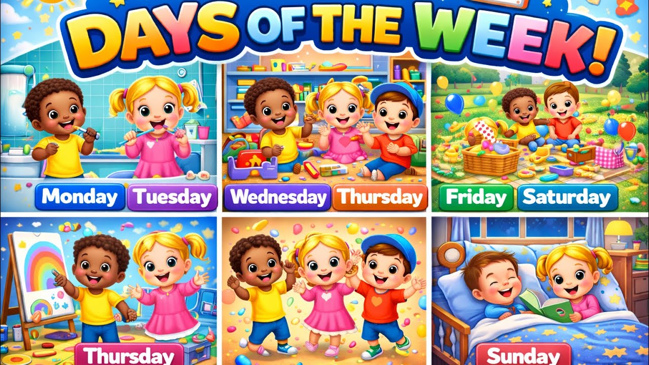 Learn the Days of the Week with Coco and Friends! | Yay! I Can Use The Potty| 