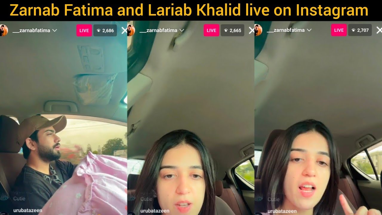 Laraib Khalid and zarnab Fatima live on Instagram 🔴 18 August 2023