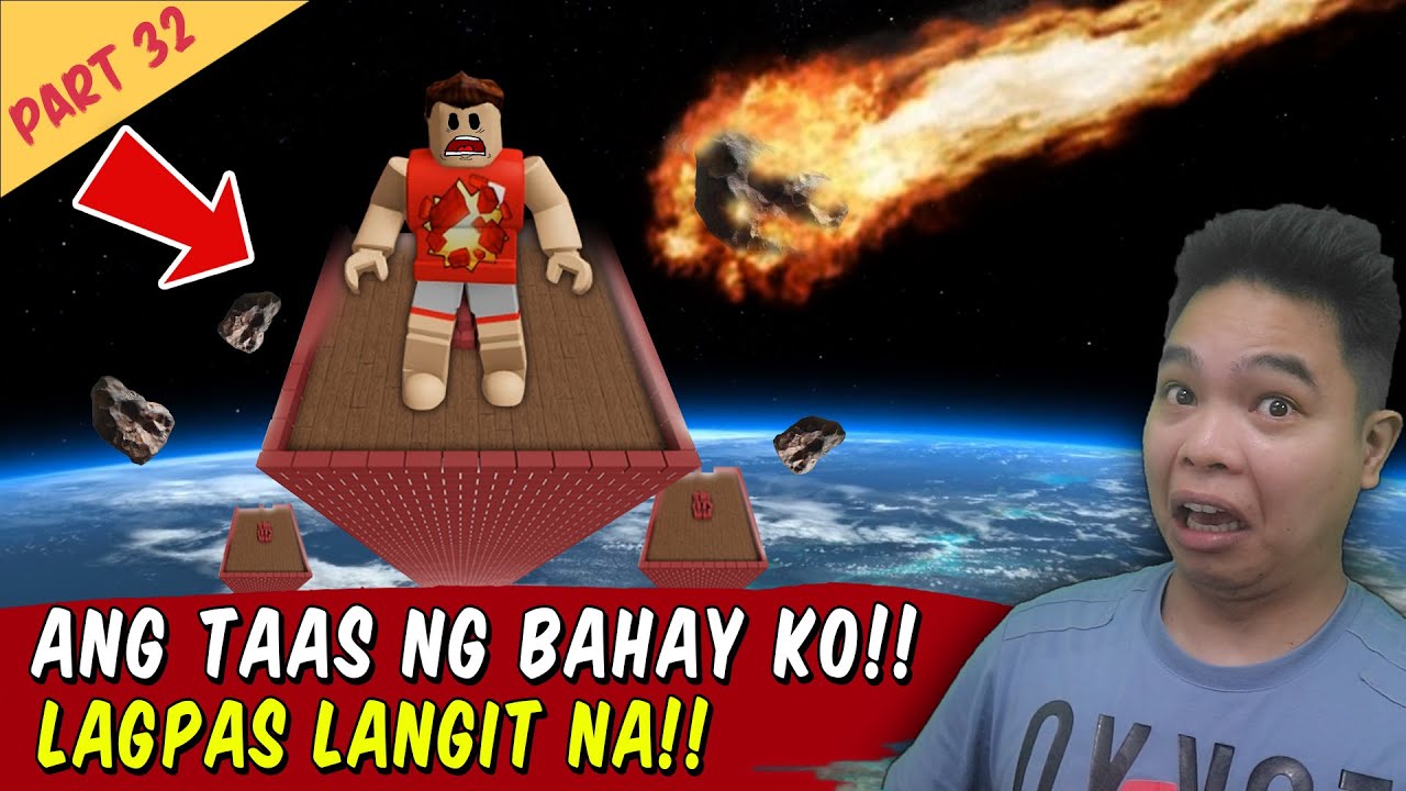 Gumawa Ako ng Bahay na Lagpas Earth ang Taas - Roblox Tower Simulator