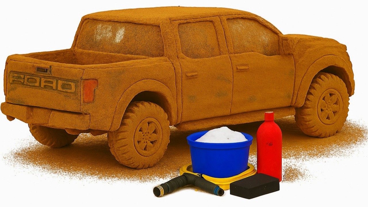 The Incredibly Realistic Cleaning of a Ford Raptor After an Extreme Off-Road Adventure 🥵