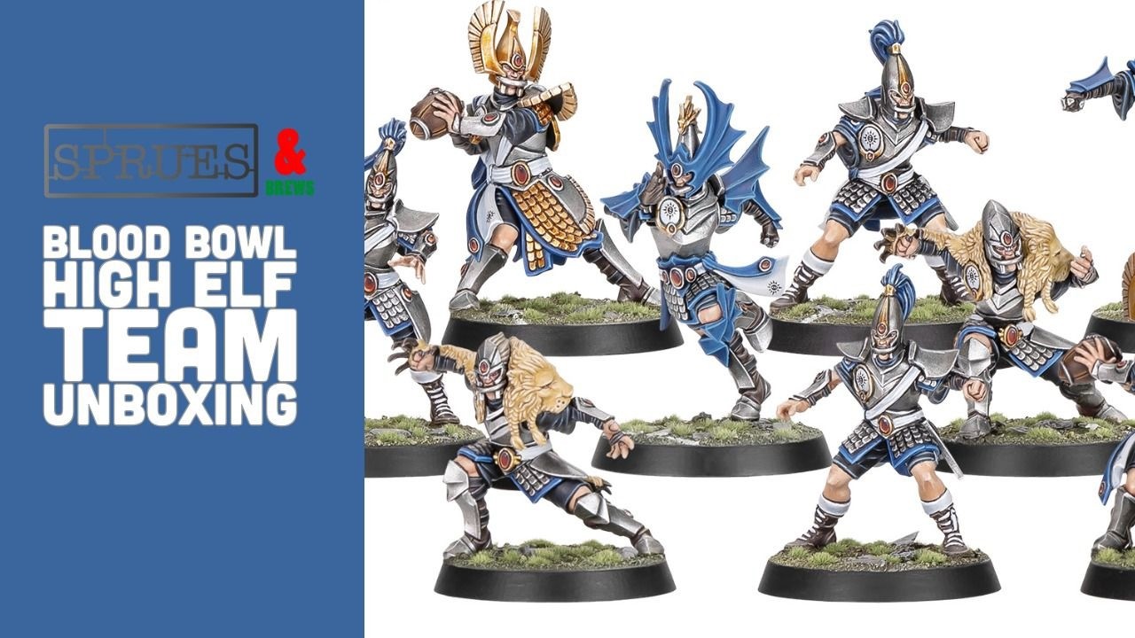Распаковка команды высших эльфов - Blood Bowl