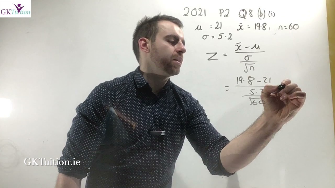 Leaving Cert Higher Level Maths  2021 P2 Q8