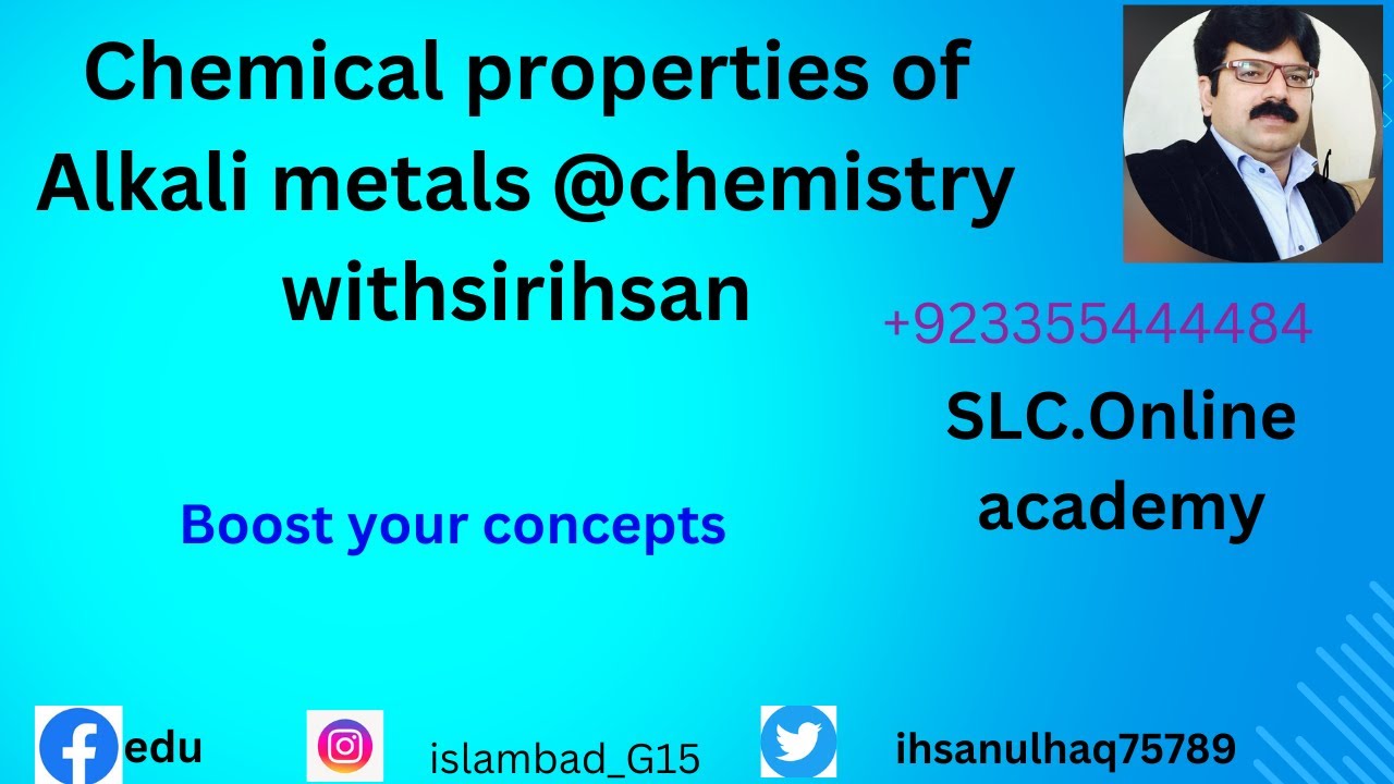 chemical properties of alkali metals@Freesciencelessons