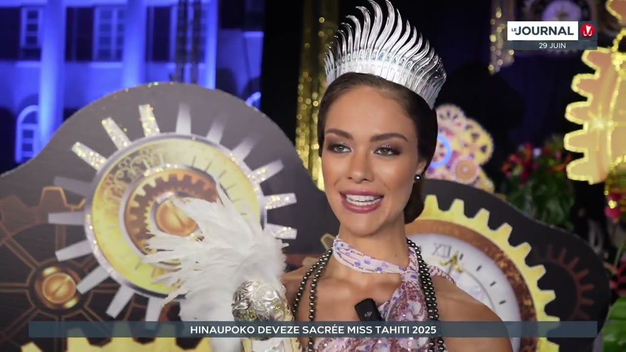 Miss Tahiti 2025 est Hinaupoko Deveze