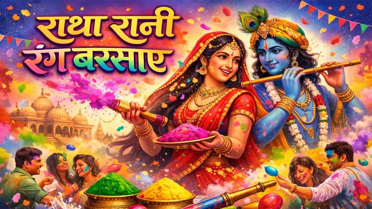 रंग बरसे राधे नाम के | Holi Radha Rani Bhajan | Barsana Vrindavan Braj Bhakti Geet 2026