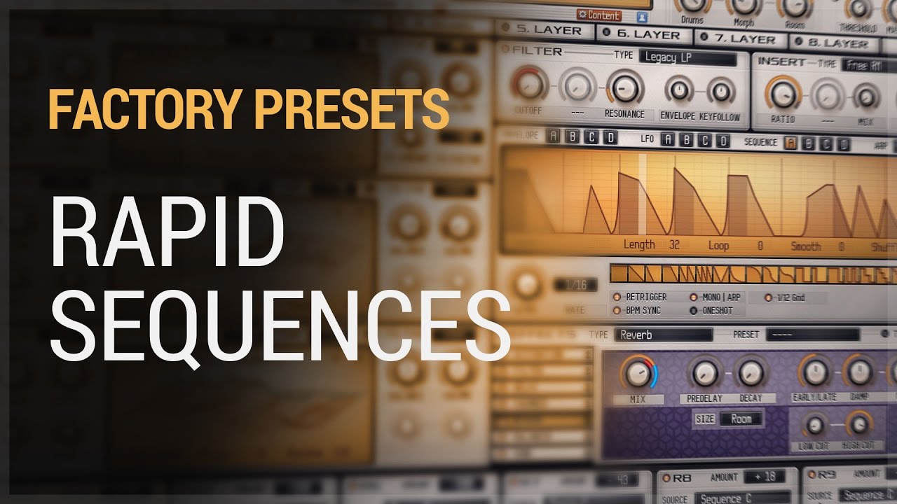 RAPID Synthesizer - Sequences (Factory Presets)