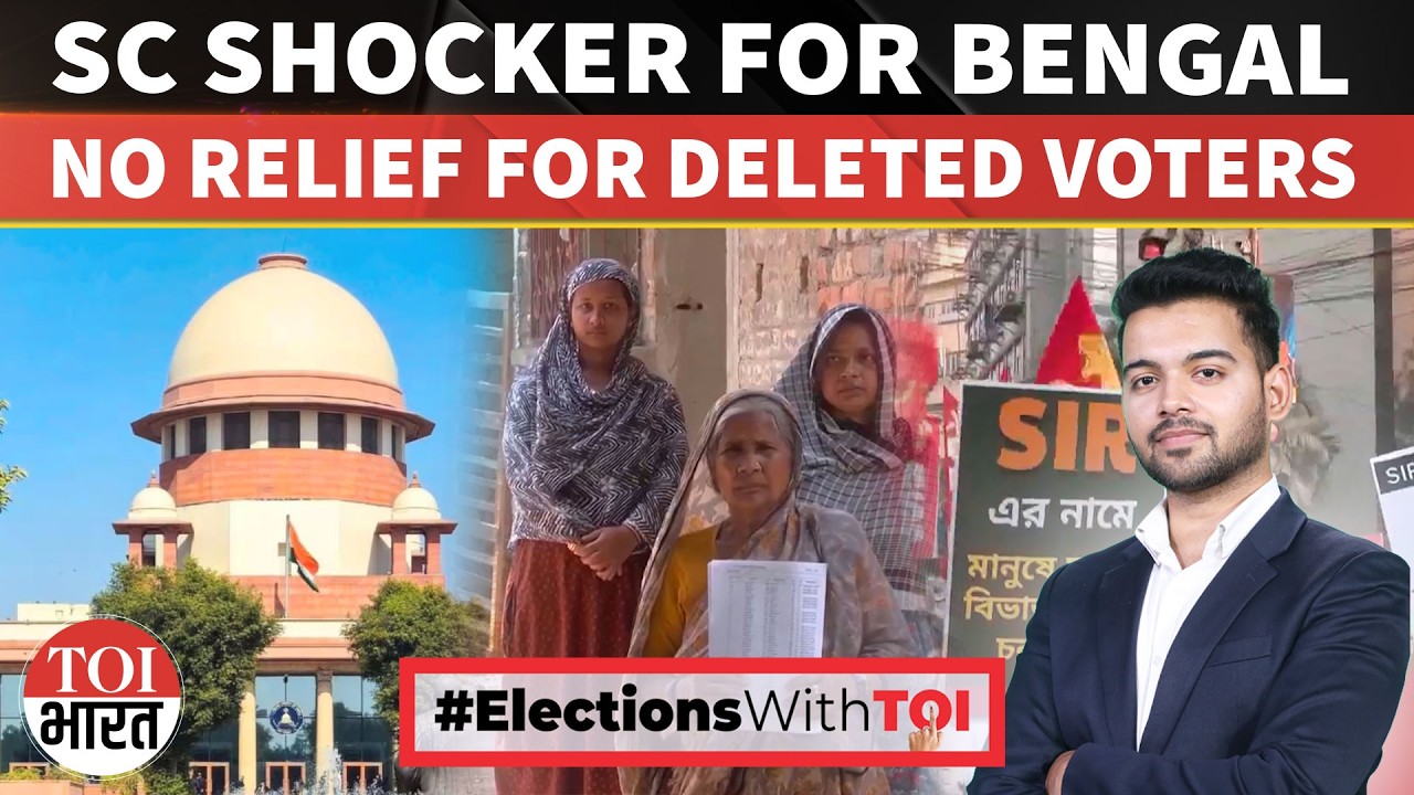 No Supreme Court Relief For Bengal Voters Deleted In SIR Process, Told To Approach Tribunals First