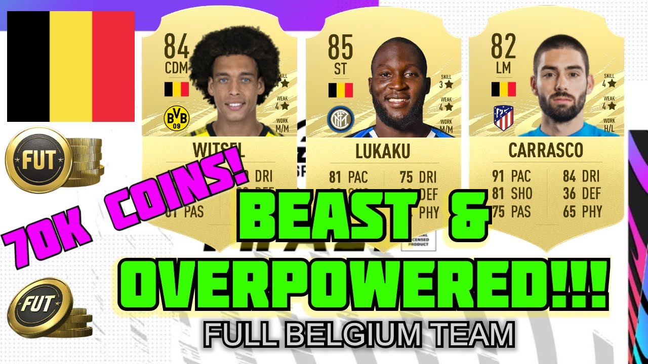 FIFA 21 - BEAST & OVERPOWERED BELGIUM TEAM! BEST BELGIUM STARTER TEAM! 70K COINS #FIFA21