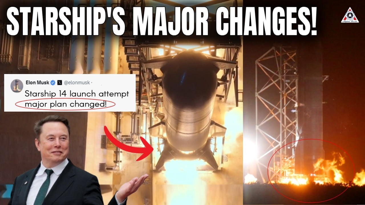 Это случилось! Илон Маск только что изменил план 14-го полета Starship после...