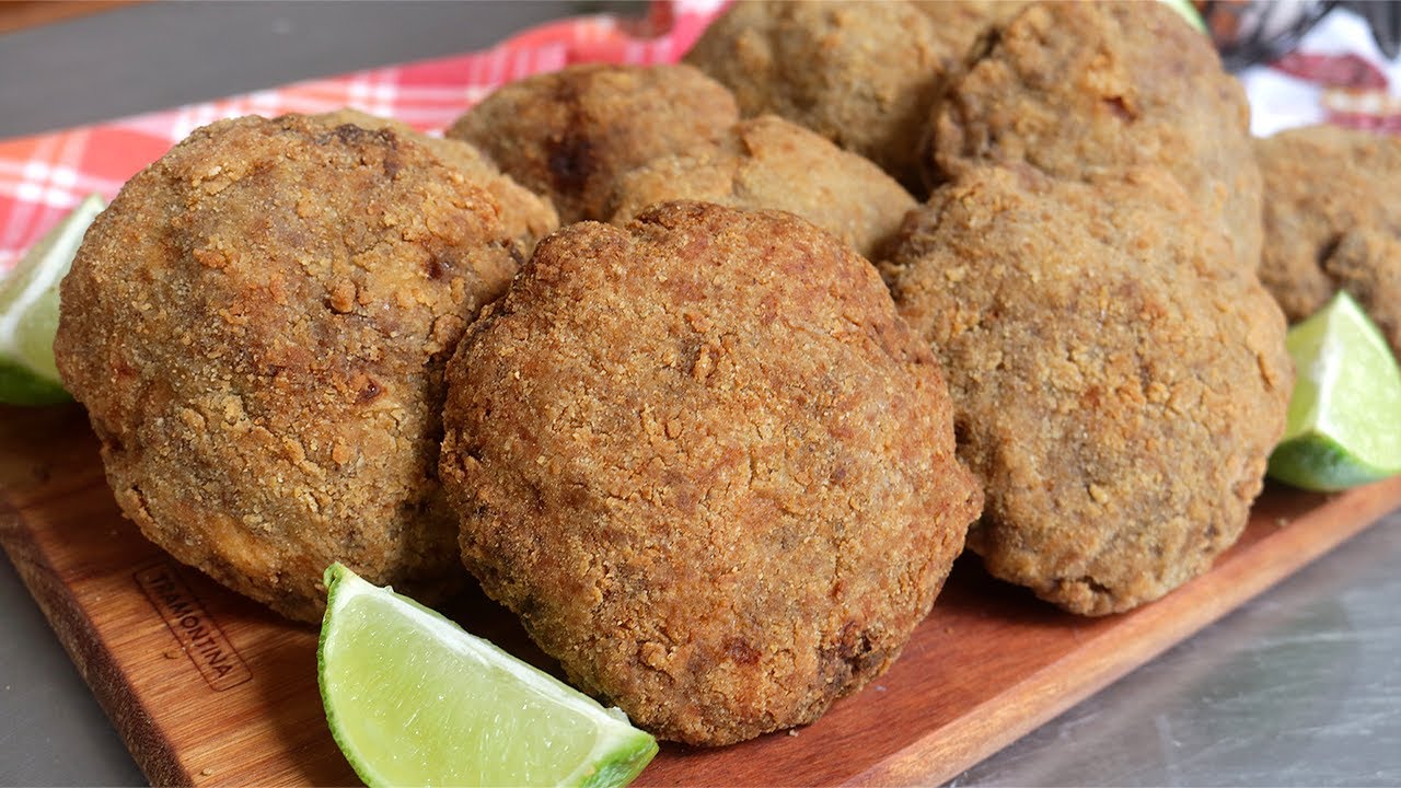 BOLINHO DE CARNE MOÍDA SUPER FÁCIL, RÁPIDO E DELICIOSO! BOLINHO DE BOTECO
