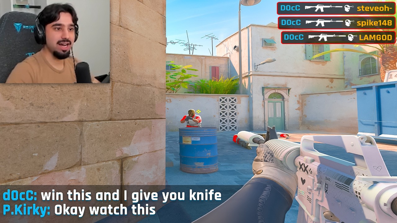 I GAVE HIM A SKIN FOR WINNING THIS FACEIT GAME...