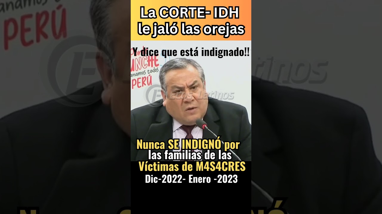 Est&aacute; indignado porque la CIDH le jal&oacute; las orejas.