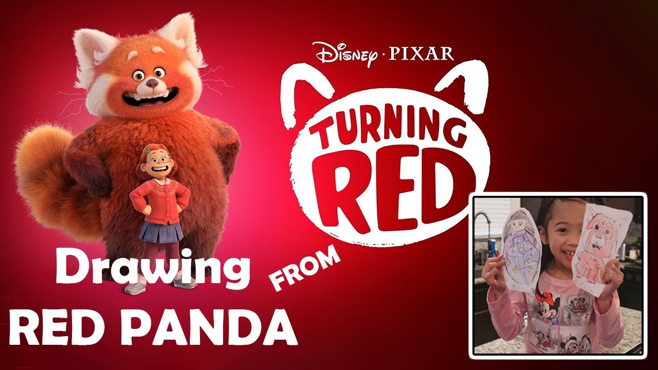 Drawing RED PANDA From DISNEY TURNING RED [4K]