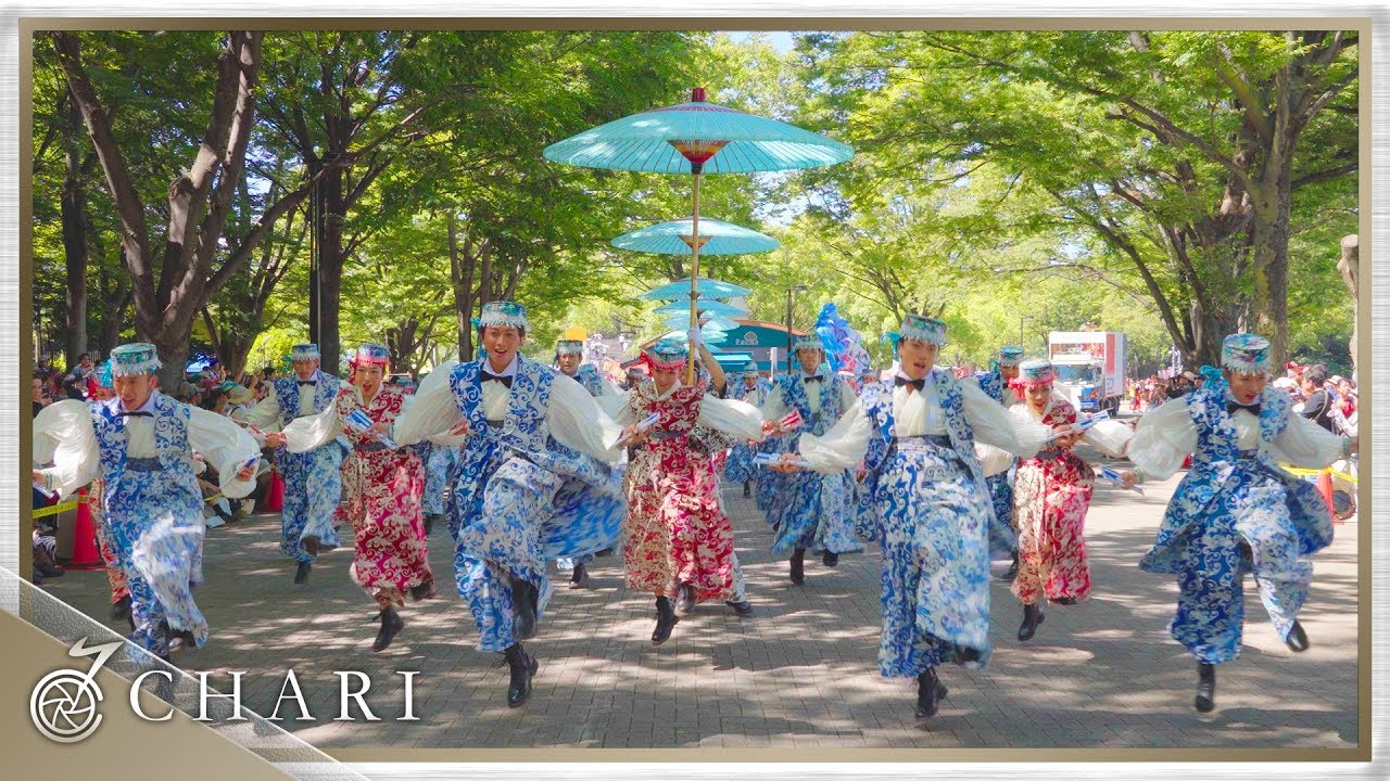 【4K】天空しなと屋 しん｜cosmic way（原宿表参道元氣祭スーパーよさこい2018 NHKストリート）