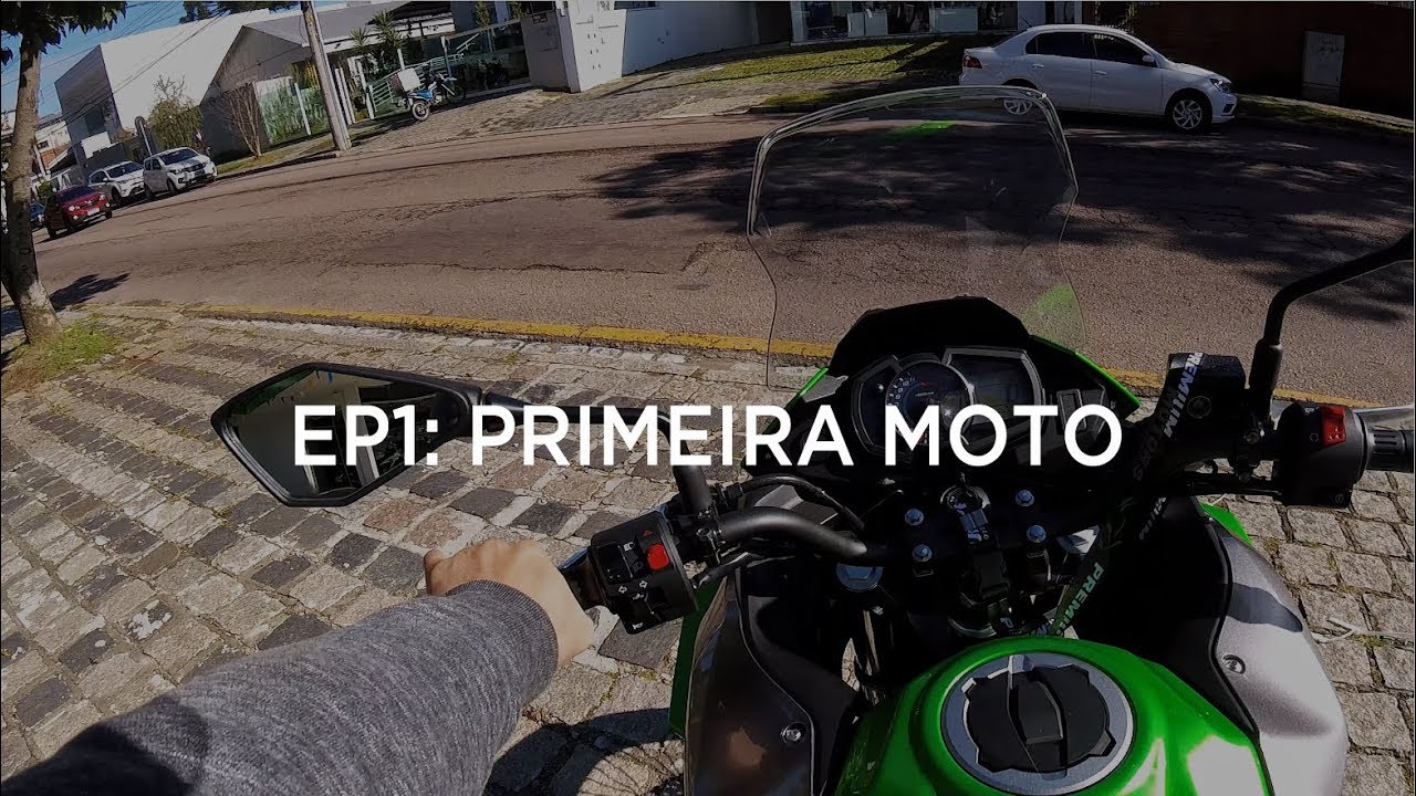 EP 1: Primeira vez de moto e saindo da concessionária após tirar a carteira