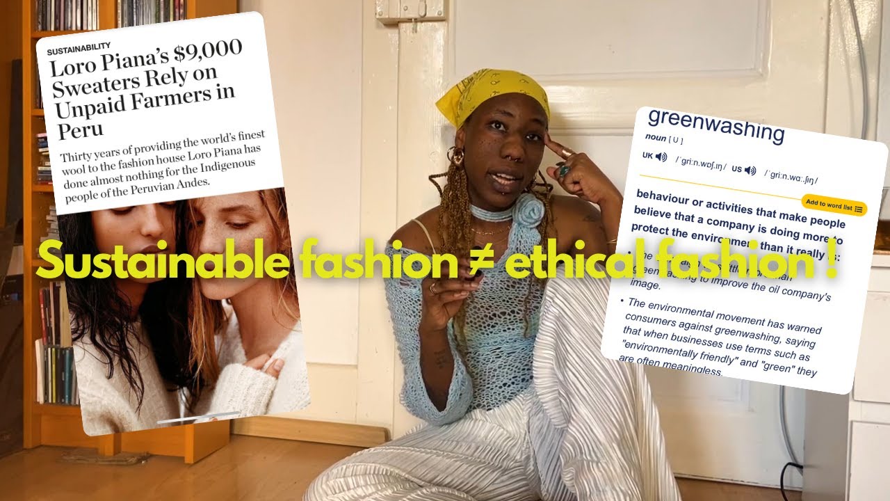 stop conflating sustainable and ethical fashion
