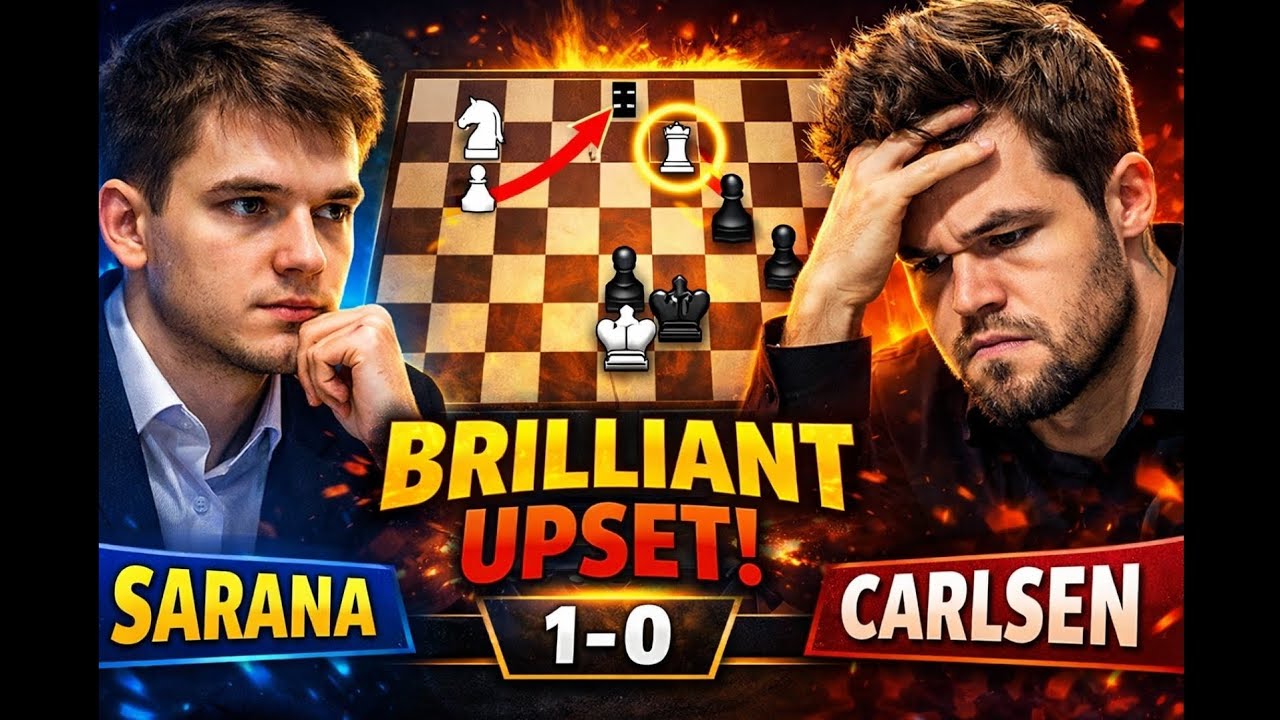 Sarana Kejutkan Dunia! Carlsen Tumbang di Endgame Brilian