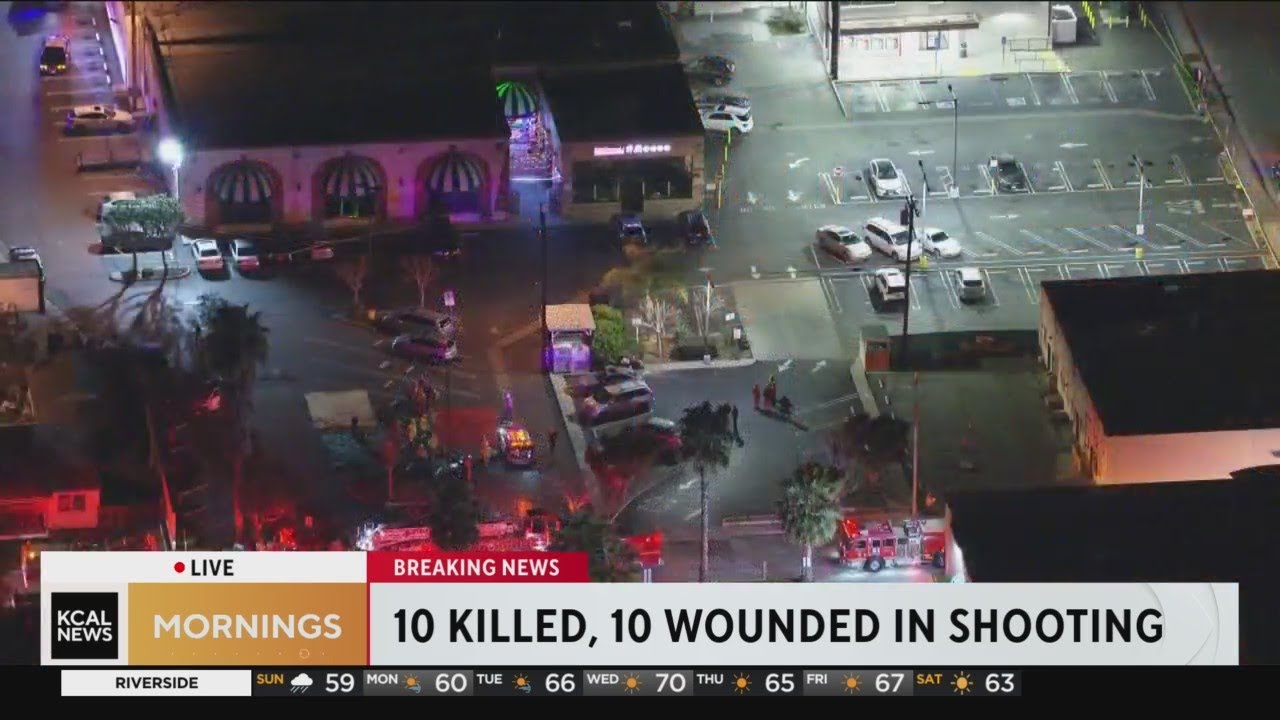 Gunman remains at large following mass shooting in Monterey Park