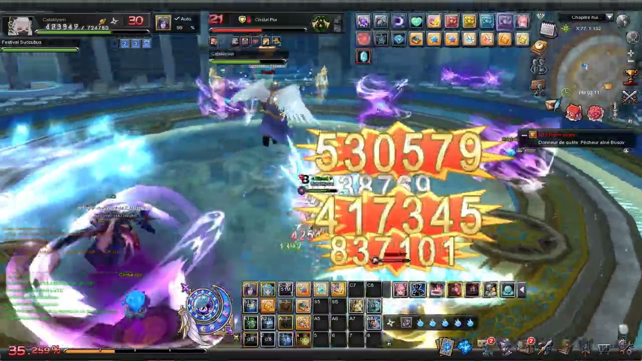 Aurakingdom FR étage 1-9 en solo (caveau groupe)