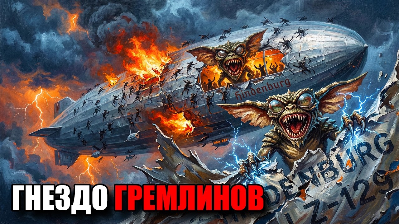 В 1937 Году Дирижабль Был Уничтожен Гремлинами Которые Питаются Металлом