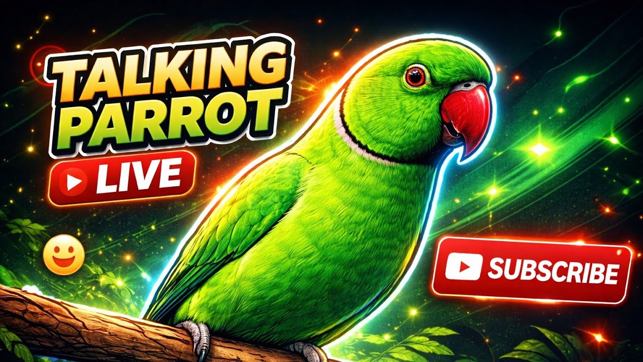 Talking parrot is live! (SUBSCRIBE IF YOU LOVE BIRDS)🤗