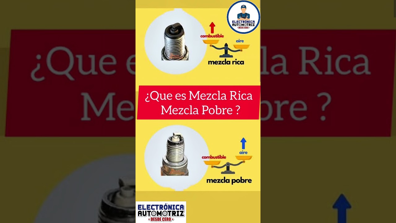 QUE ES MEZCLA RICA Y MEZCLA POBRE? #electronicaautomotriz #automobile #electricidadautomotriz