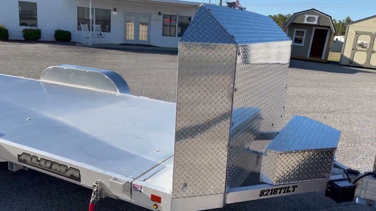 Aluma 8218 Tilt Anniversary Car Hauler Walk Around