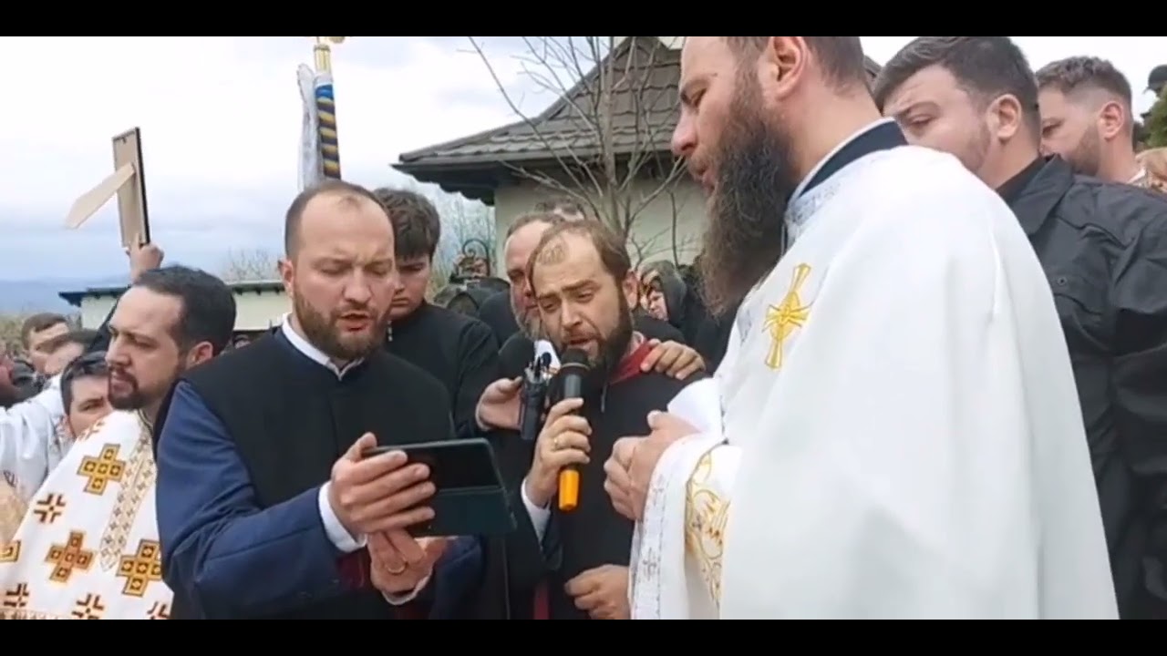 Arhid. Mihail Bucă (TRONOS) - Înmormântarea părintelui George Laurențiu Bota - Zărnești, 23.04.2022.