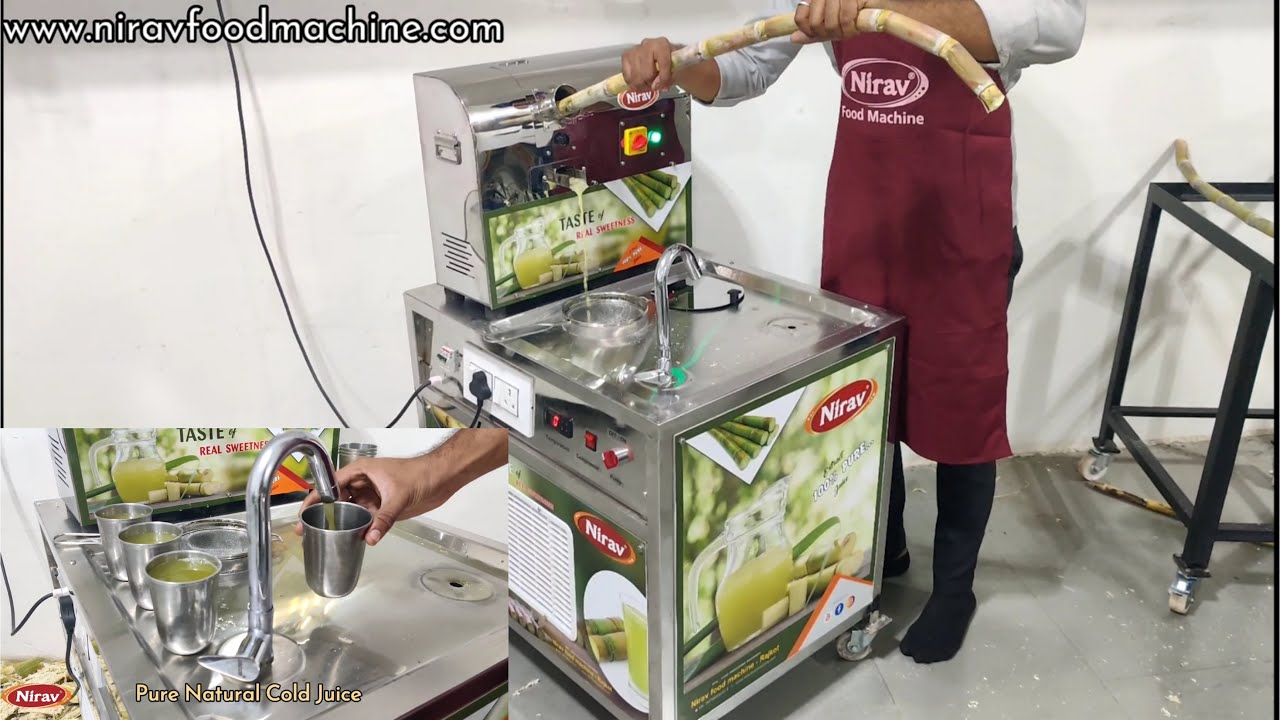 Ganna juice machine with chiller / sugarcane juicer machine / mini sugercane juice machine