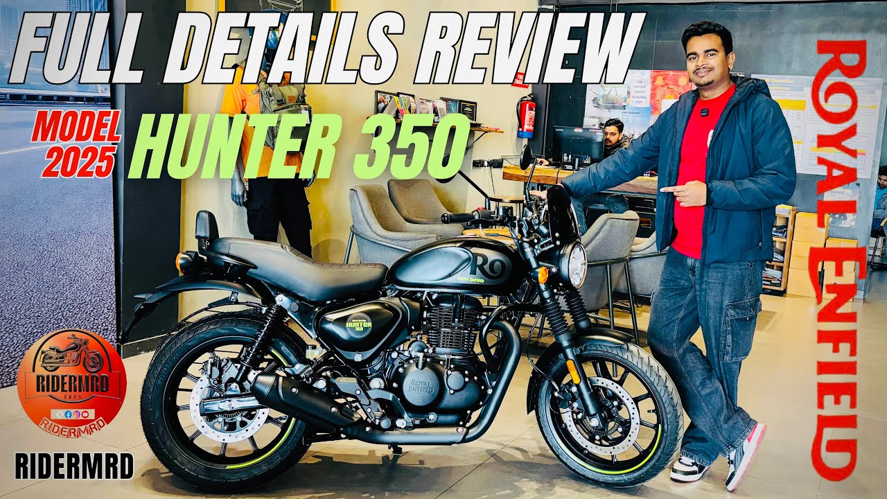 New Royal Enfield Hunter 350 Graphite Grey Colour 2025 to 2026 Full Details Review Features Price