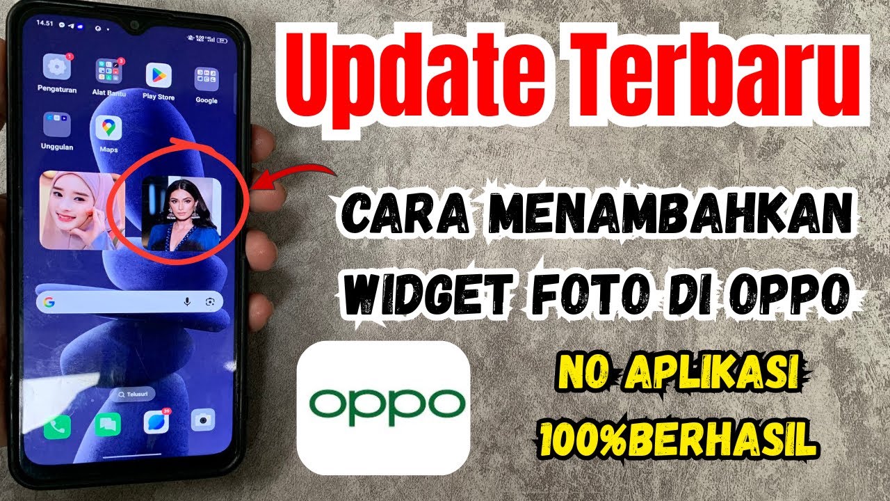 Cara Menambahkan Widget Foto Di OPPO
