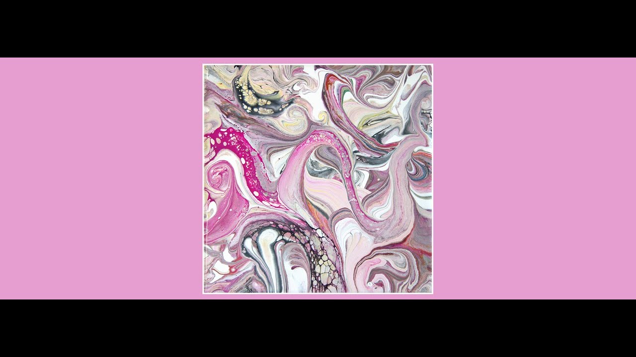 #8805 Cool Dimensional Leftover Colors & House Paint Ribbons Contemporary Fluid Art 7.19.2022