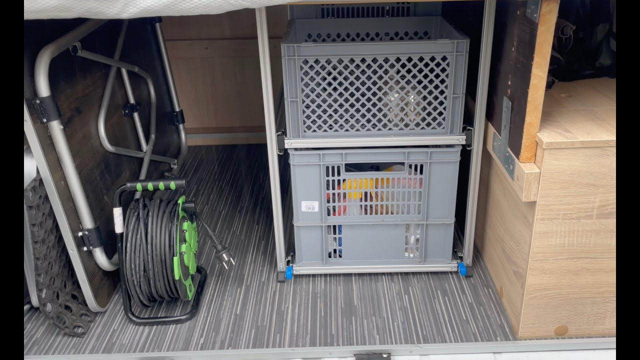 Regalsystem für Kastenwagen  - Einbau und Nutzung