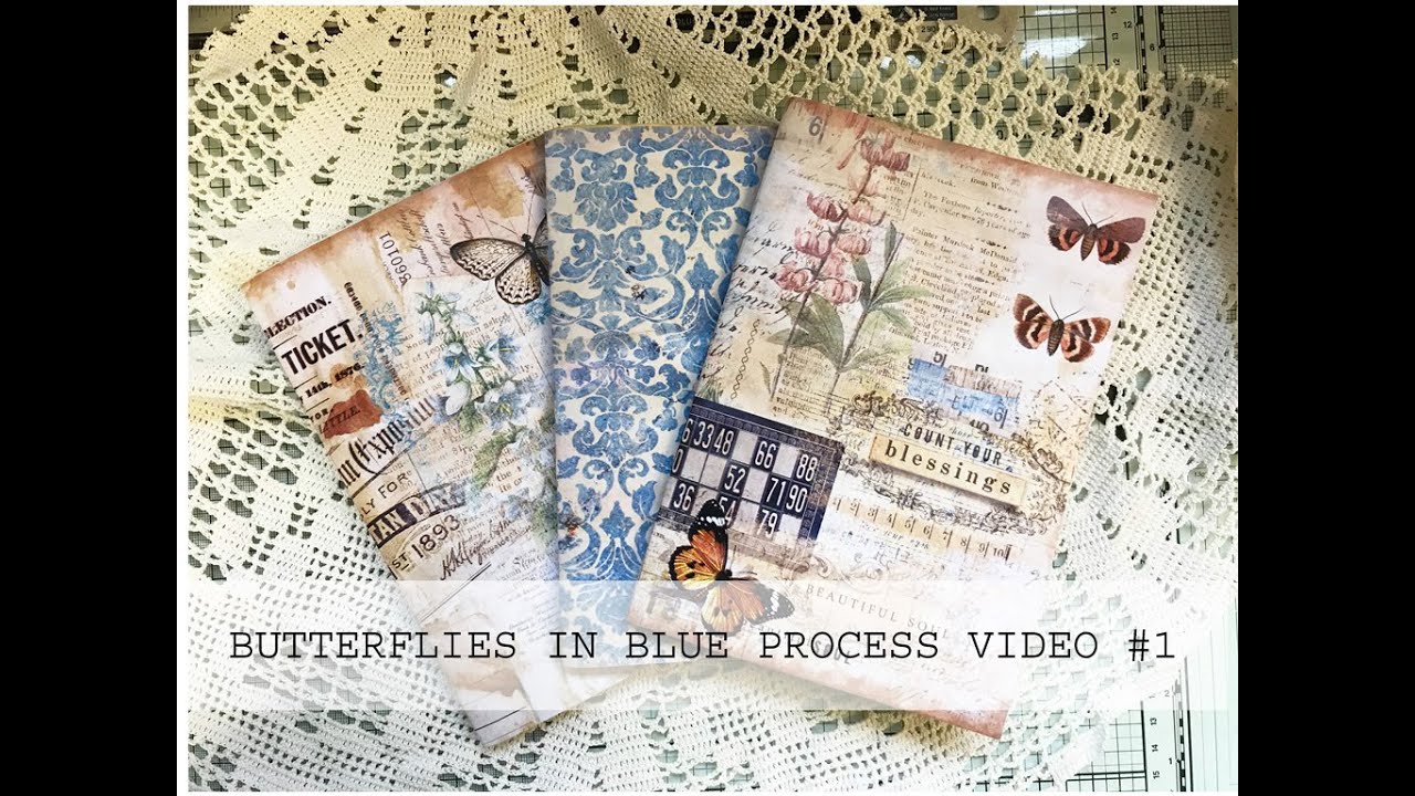 BUTTERFLIES IN BLUE Process video #1
