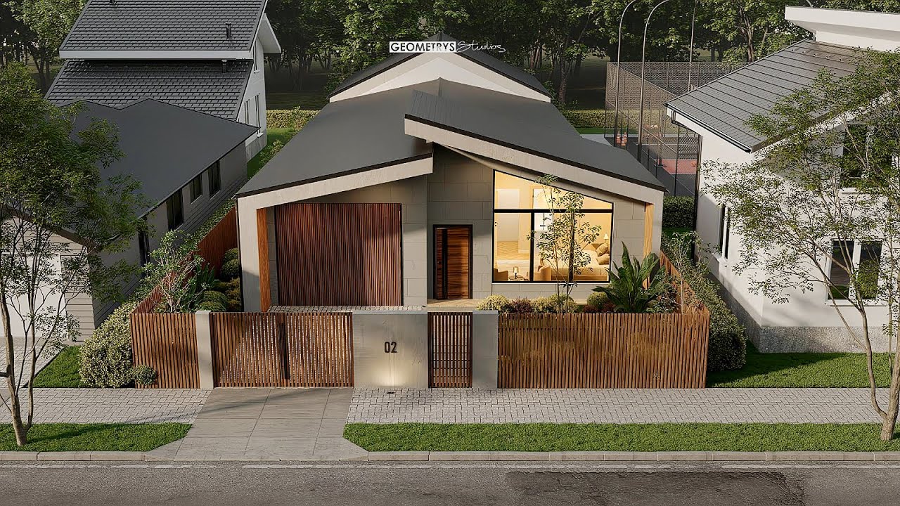 Tiny Modern House 10m x 25m on Narrow Land, 4 Bedroom | Floor Plan 250m2 (2690 sqft) | House Tour
