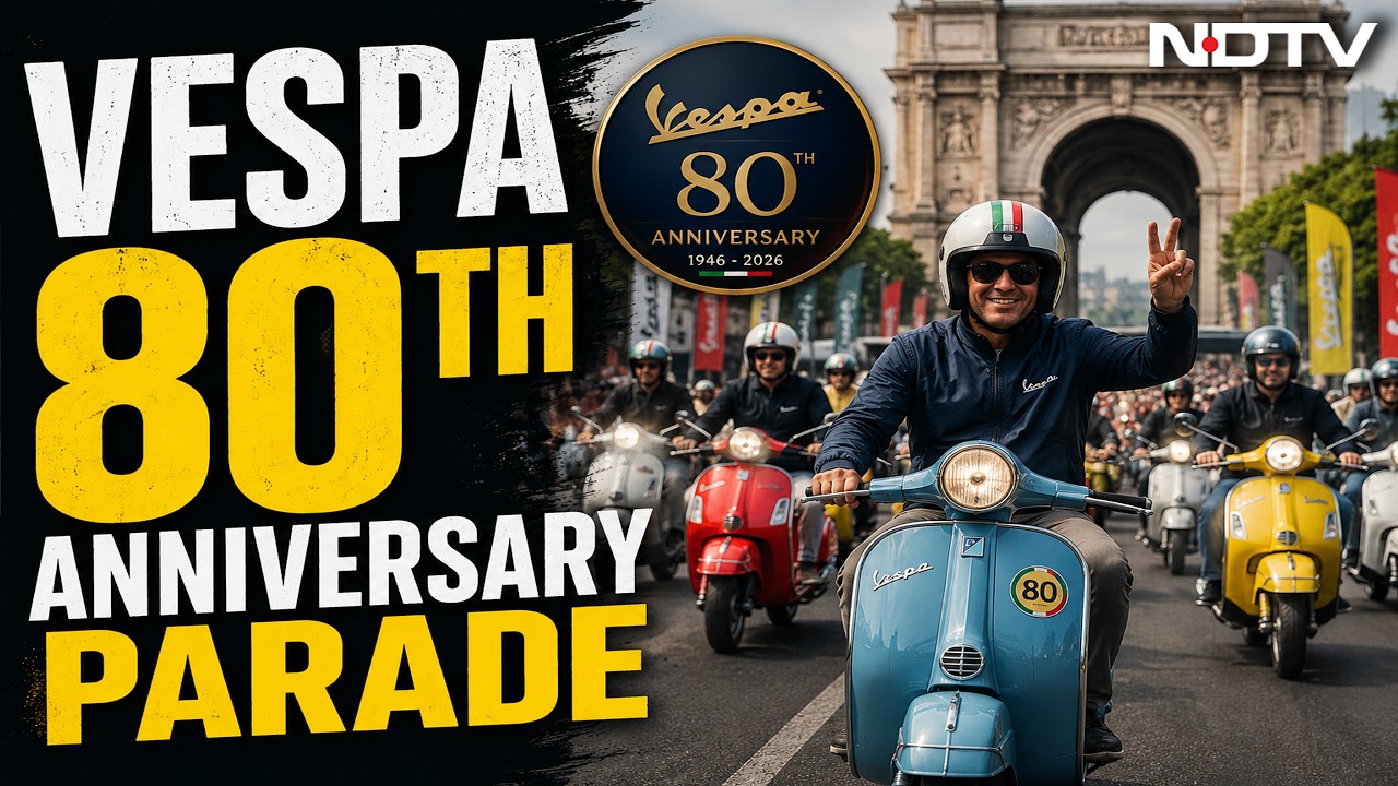 Vespa 80th Anniversary Parade LIVE | Rome Celebrates As Iconic Vespa Turns 80 | Italy Vespa Parade