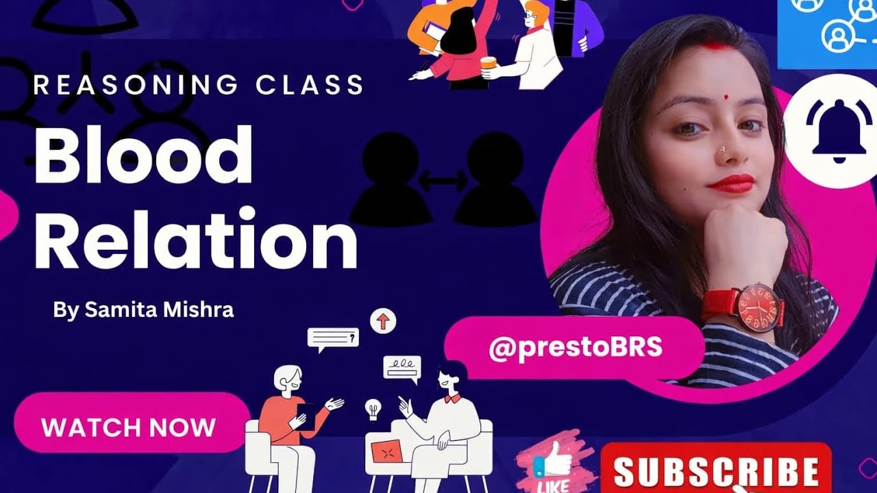 BLOOD RELATION Reasoning class #bankingexams #rbiassistant2026 #sbi #ibps 
