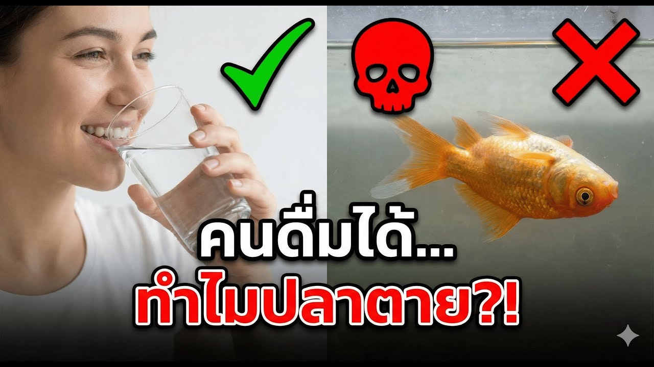 ⛔️ หยุด! อย่าเพิ่งเติมน้ำประปาลงตู้ปลา ถ้ายังไม่รู้เรื่องนี้ (อันตรายถึงชีวิต)