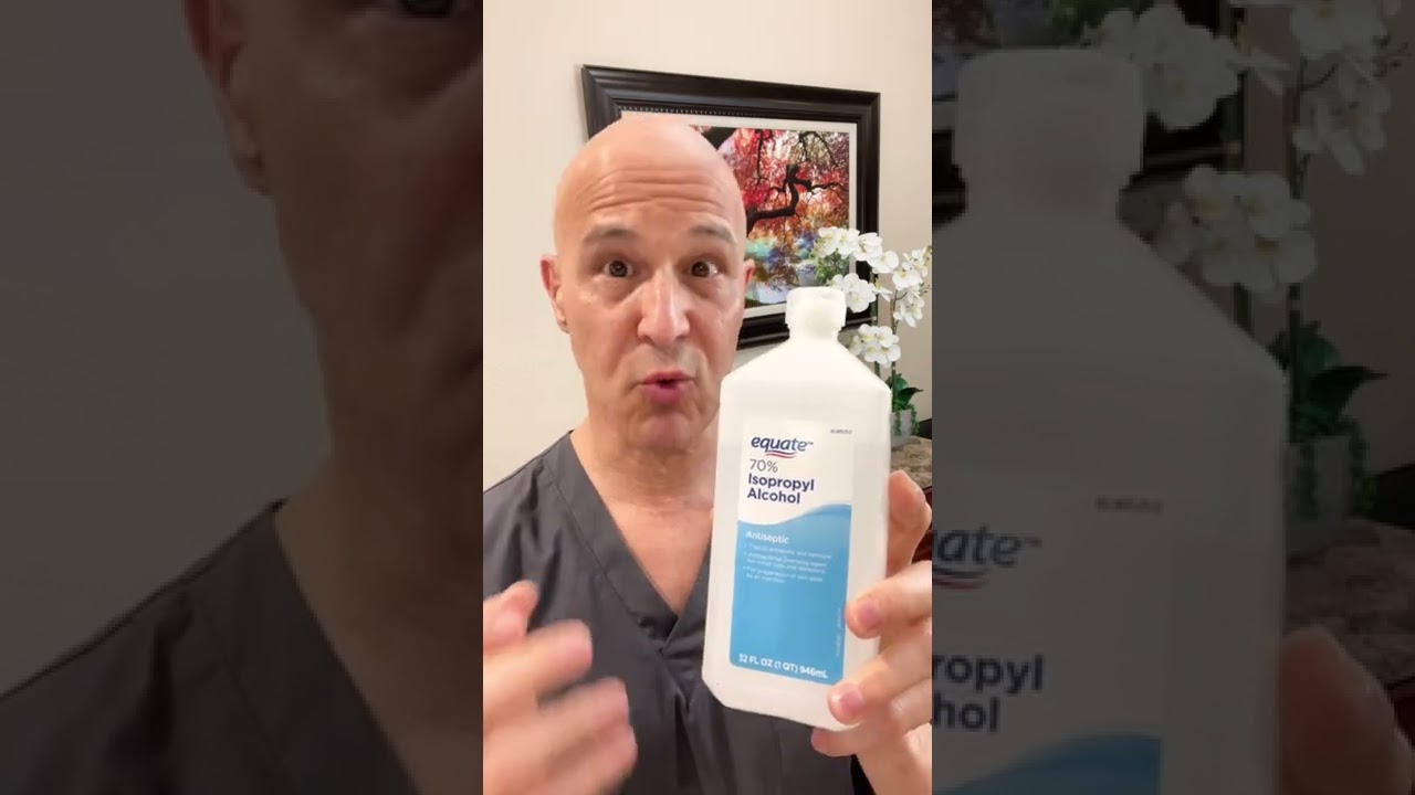 Never Alcohol On The Face!  Dr. Mandell