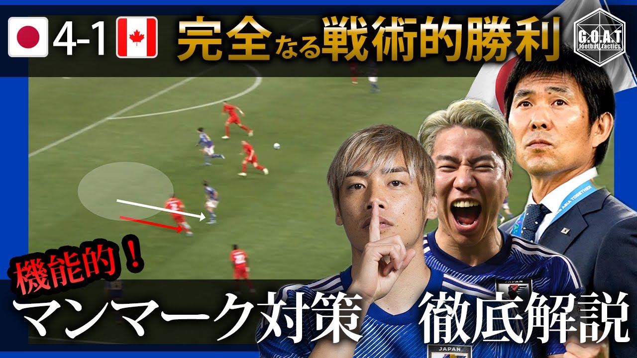 【戦術分析】圧勝！！高機能のマンマーク対策　徹底解説