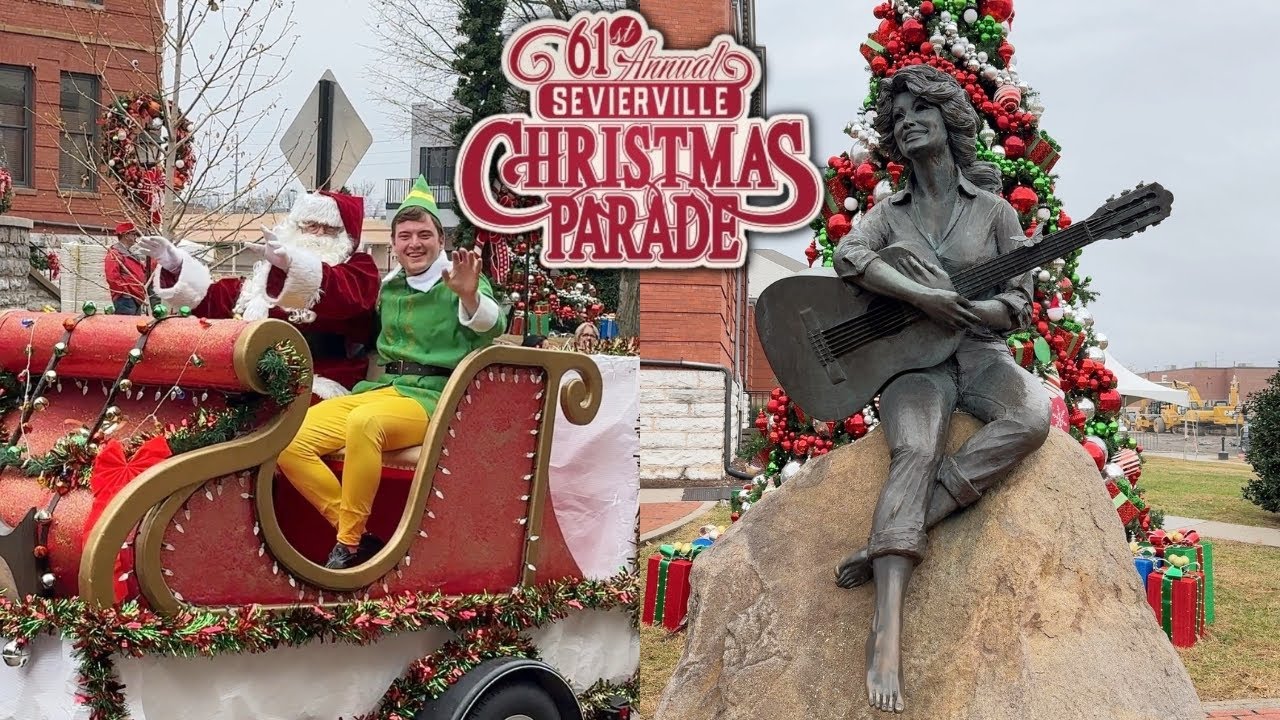 Christmas Parade in Dolly Parton's Hometown | Sevierville Tennessee 2023