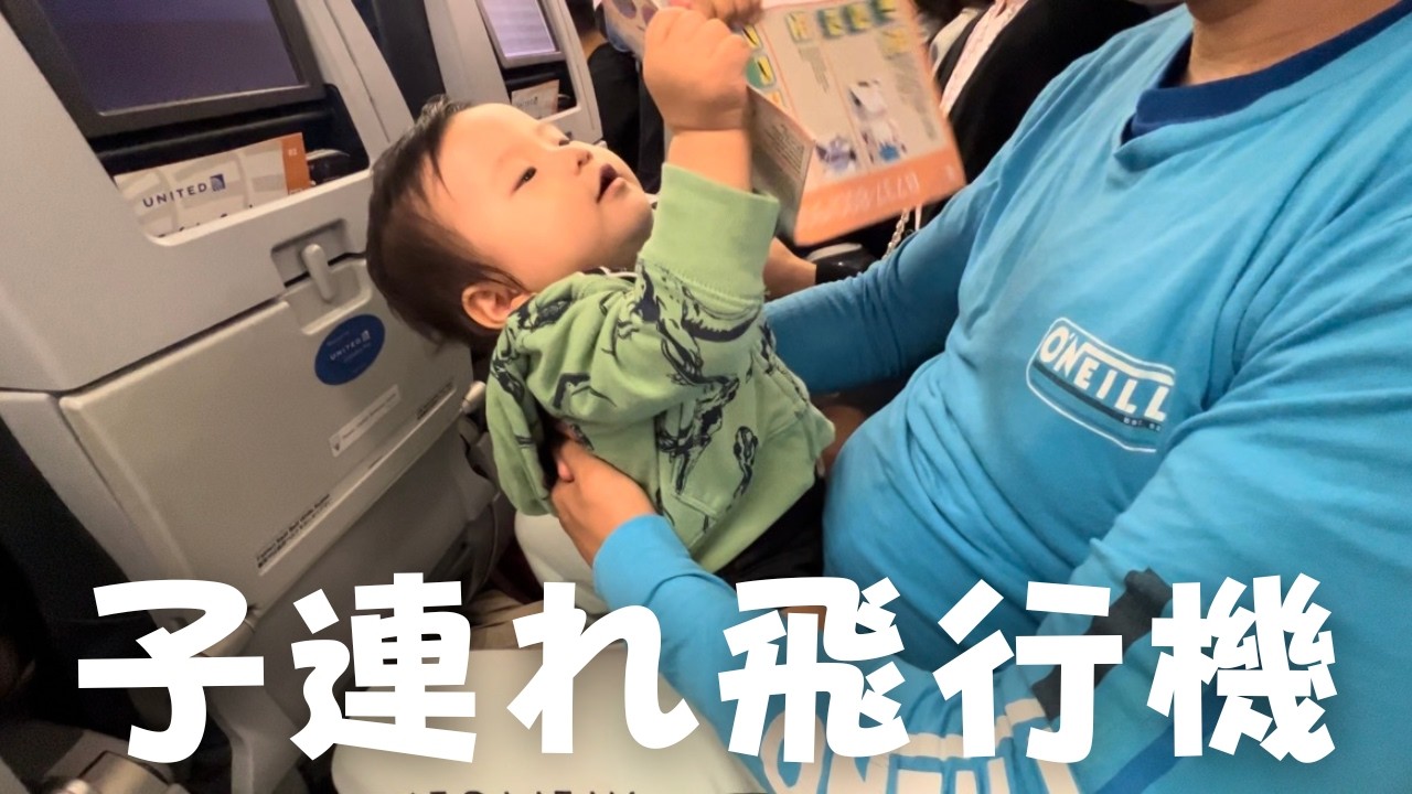 赤ちゃん大暴れしパパ育児放棄。誰か助けて…【地獄の飛行機/子連れ旅行】