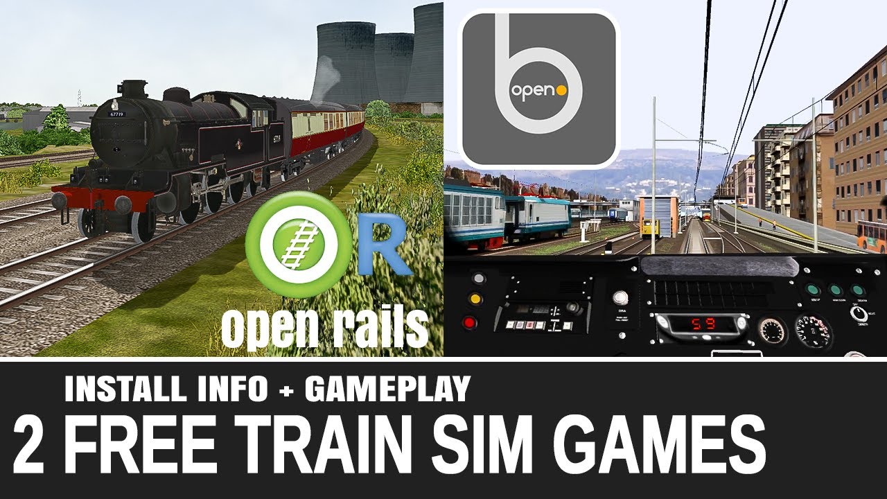 2 FREE PC Train Simulator Games - Openrails &  OpenBVE First Look & install instructions